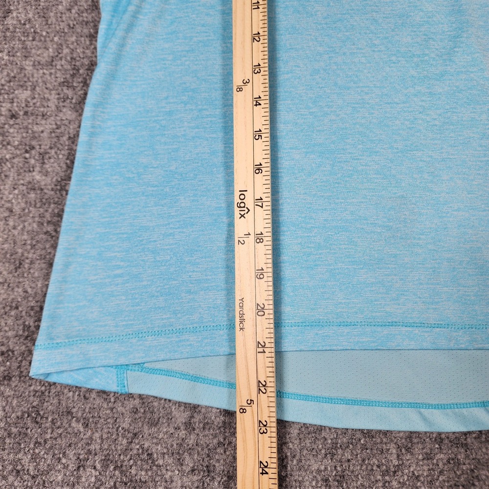Avia Womens Blue Space Dye Mesh Back Activewear Tank Top Size M 8-10 - Picture 4 of 5
